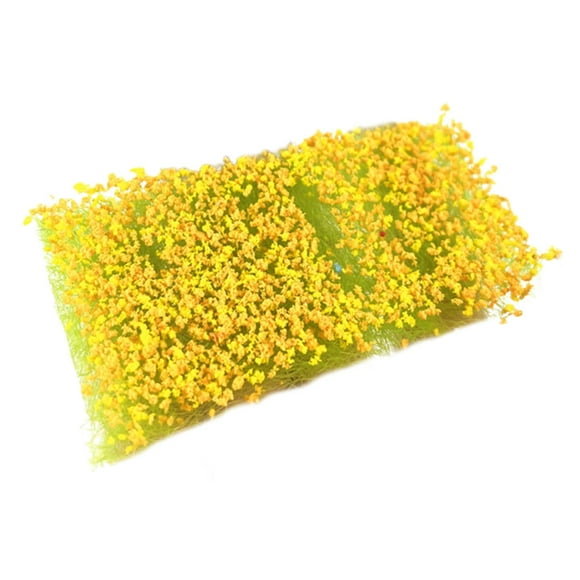 BELOVING Modèle de Nid d'Herbe Statique pour Décoration de Paysage Ferroviaire DIY orange Jaune
