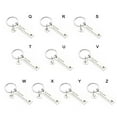 thumbnail image 4 of Birthday Handbag Accessories Couples Decoration Boyfriend Girlfriend Lover Gifts A-Z 26 Initials Lettering Key Ring Drive Safe Keychain Fashion Jewelry H, 4 of 8