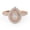 Rose Gold, variant on Teardrop Double Halo Engagement Ring for Women, 0.90 Carat (ctw) Pear And Round Cut Lab Grown Diamond Ring In 10K Solid Rose Gold F-G, VS-SI Quality Ring Size-4
