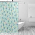 thumbnail image 2 of Rateoe Sea Turtle Shower Curtain - Fancy Bathroom Shower Curtain Sets - Waterproof Shower Curtain with Hooks with 12 Plastic Hooks 72x72 Inches, 2 of 5