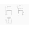 thumbnail image 2 of Manhattan Comfort Gansevoort 19.5" Faux Leather Dining Chair - Pewter (Set of 2), 2 of 9