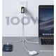 thumbnail image 2 of Cargador Vebner Rápido 100W Doble USB-C Más USB-A GaN Blanco, 2 of 5