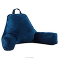 thumbnail image 2 of Linenspa Soft Velour Cover Shredded Foam Reading Pillow, X-Large, Navy, 2 of 4