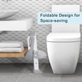 thumbnail image 2 of BRINJOY Potty Training Seat with Step Stool Ladder, Foldable Toddler Potty Seat for Toilet with Splash Guard, Cushioned Seat, and Anti-Slip Pad for Girls & Boys (Gray), 2 of 8