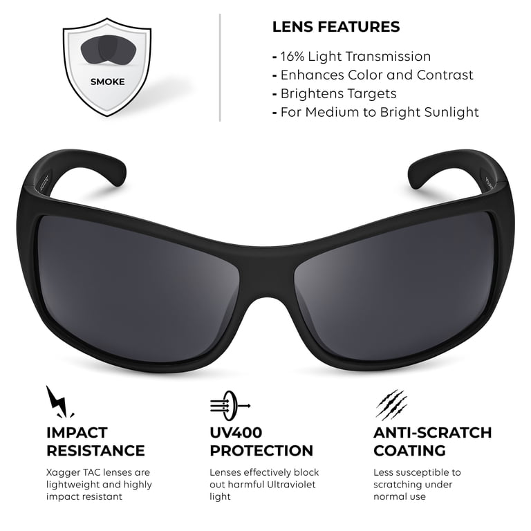 XAGGER Oversized Wrap Around Sport Polarized Sunglasses  display picture 1