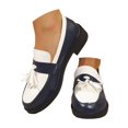 thumbnail image 3 of EliteGoogv Womens Tassel Loafers Low Heel Slip On Comfortable Walking Shoes For Women Casual Daily Footwear US:8.5, 3 of 9