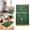 Green, variant on Islamic Prayer Mat with English & Arabic Guidance, Non-Slip Travel Rug, 50x70cm Extra Thick Portable Sajjadah for Home & Mosque