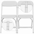 thumbnail image 2 of Folding Chair Ganging Clips, Universal Fit for Row Seating, 2 Pack White, 2 of 2