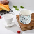 thumbnail image 4 of J.west Ceramic Butter Dish, Modern Boho Terrazzo Farmhouse Butter Crock for Counter with Water Line for Spreadable Butter,Porcelain French Butter Keeper with Lid Bell Shaped Light Blue, 4 of 4