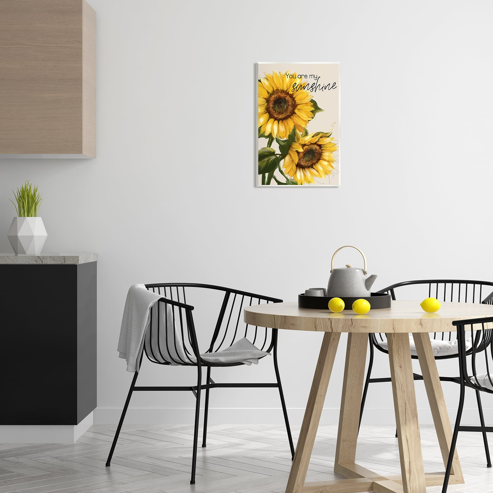 Stupell Industries You Are My Sunshine Vivid Sunflower Blossoms Graphic Art Unframed Art Print Wall Art, Design by Conrad Knutsen