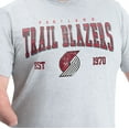 thumbnail image 2 of Men's G-III Sports by Carl Banks Gray Portland Trail Blazers Adaptive Classic Team Spirit Short Sleeve T-Shirt, 2 of 4