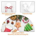 thumbnail image 4 of Yiaed Christmas Gingerbread Cookies Print Christmas Tree Skirt , Tree SkirtsTree Mat for Christmas Winter Holiday Indoor Decorations-48", 4 of 7