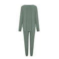 thumbnail image 4 of yievot Lounge Sets for Women Long Sleeved Two Piece Sweatshirts and Pants Pajama Loungewear, 4 of 6