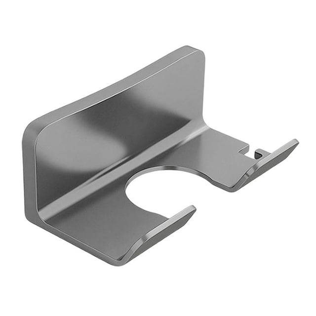 Estante para secador de cabello para ño, Soporte para secador de cabello Montado en la pared Multipropósito Práctico Ahorro de espacio Estante de gris sencillo
