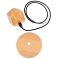 thumbnail image 1 of Lámpara colgante de madera retro con casquillo E27, ideal para isla de cocina y comedor, ideal para decoración rústica, 1 of 7
