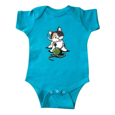 

Inktastic Calico Kitten For Darks Gift Baby Boy or Baby Girl Bodysuit