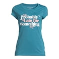 thumbnail image 5 of Late For Something Women's T-Shirt, 5 of 5