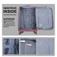 thumbnail image 5 of Travelhouse 3 Piece Luggage Set Softside Expandable Lightweight Suitcase with Spinner Wheels.(Wine Red), 5 of 9