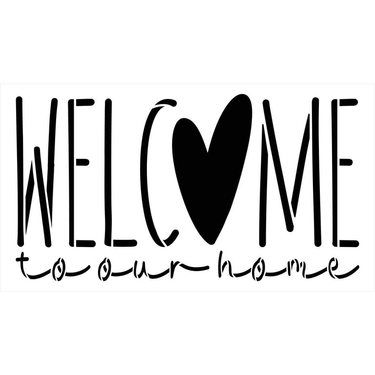 Welcome to Our Home Black & White Doormat