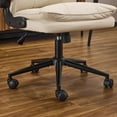 thumbnail image 5 of Ktaxon High Back Office Chair, Rocking Desk Chair with Flip-Up Armrests, Adjustable Height, 360-Degree Swivel & Wheels, Cat Scratch Resistant Fabric, Beige, 5 of 7