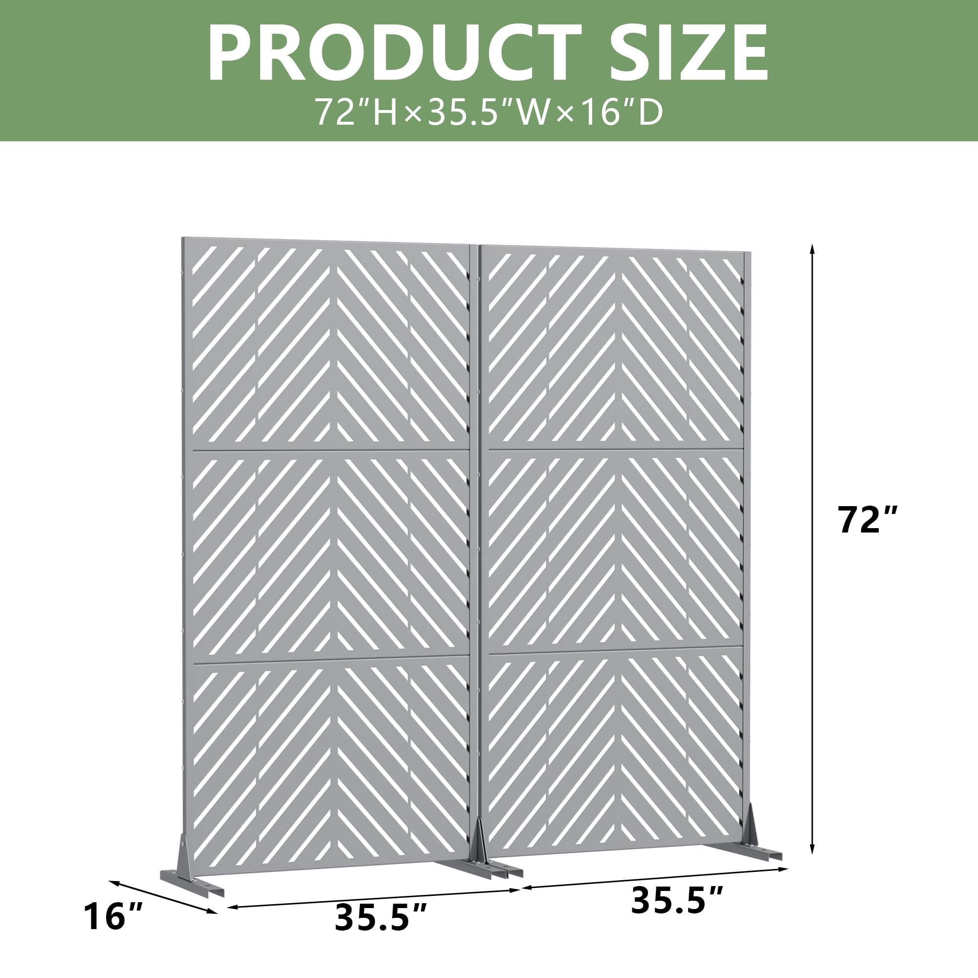 Privacy Metal Screen Fence Panel