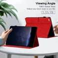 thumbnail image 4 of Dteck for for iPad Mini 7 (A17 Pro) 2024,iPad Mini 6 Generation 8.3 Inch Case 2021, Premium PU Leather Card Slots Adjustable Stand Cover with Auto Sleep/Wake Feature Protective Case, Red, 4 of 7