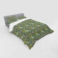 thumbnail image 2 of Ambesonne Floral Bedding Set 4 Pcs, Pastel Color Spring Beauty, Queen, Reseda Green Multicolor, 2 of 2