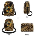 thumbnail image 4 of Xixirimido Small Sling Bag Cell Phone Purse Fanny Crossbody Bag for Women Trendy Chest Backpack with Adjustable Strap, Leopard and Sunflower, 4 of 7
