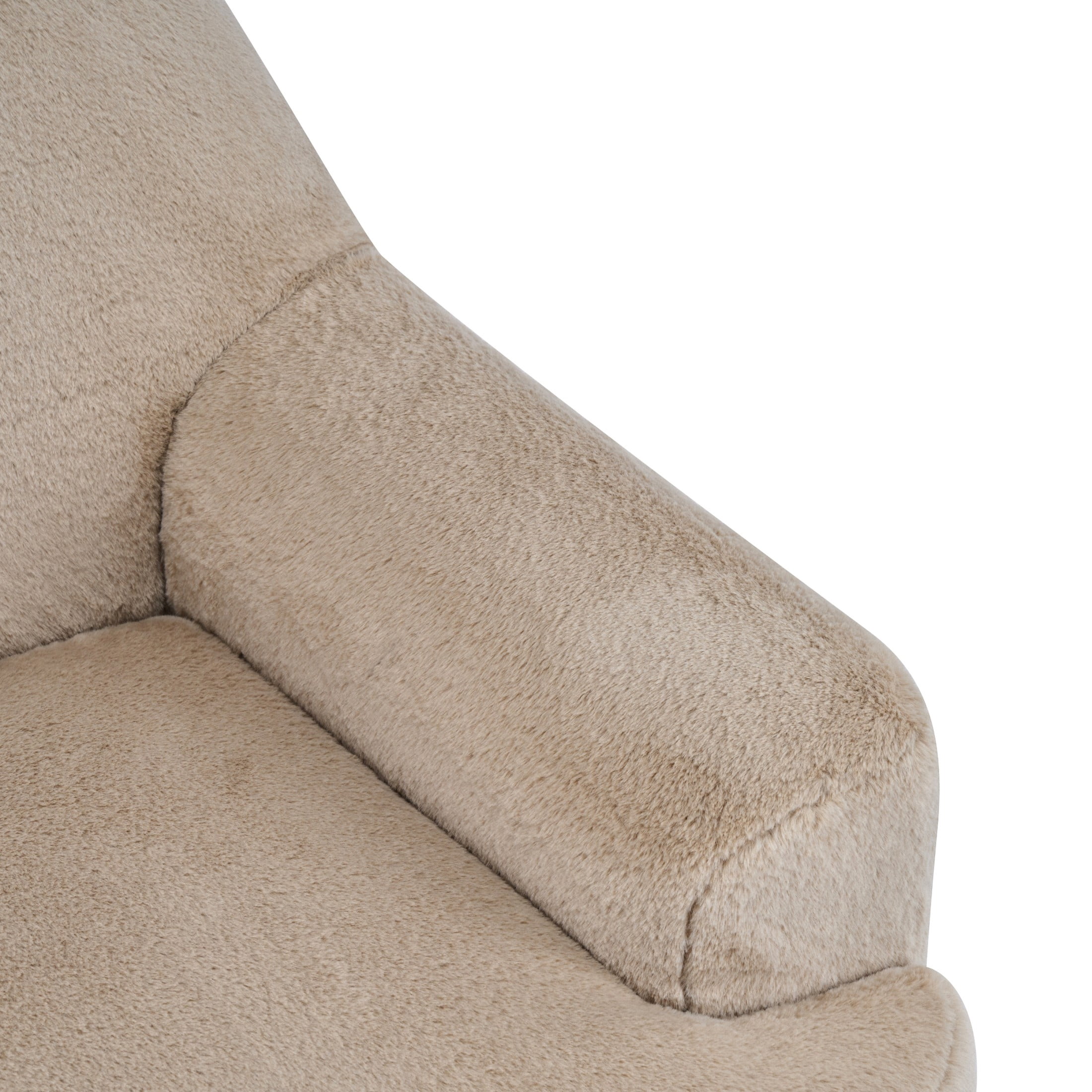 Christopher Knight Home 360° Swivel Accent Chair, Plush Upholstered Barrel Lounge Chair, Light Brown