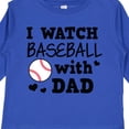 thumbnail image 4 of Inktastic I Watch Baseball with My Dad Boys or Girls Long Sleeve Toddler T-Shirt, 4 of 5