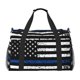 thumbnail image 1 of Easygdp Thin Blue Line Flag Bolsa de Gimnasio, Bolsa de Viaje Duffel, Bolsa de Fin de Semana con Compartimentos, Bolsa de Mano para Noche, 1 of 7