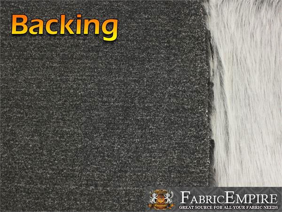 Faux Fur Fabric Long Pile Monkey Shaggy GRAY FROST / 60" Wide / Sold by the yard