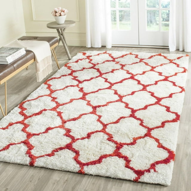 Safavieh Barcelona Anabelle Tapis Peluche Shag Géométrique
