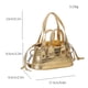 thumbnail image 2 of Bolso De Hombro Bolso vagabundo para mujer, con cordón, patrón de cocodrilo, Bolsas satchel para dama (dorado), 2 of 9