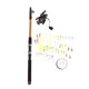 thumbnail image 1 of Combos de caña y carrete de pesca, Kit completo, caña de carrete de pesca giratoria telescópica con línea de anzuelo de pesca de mordida suave, 1 of 10