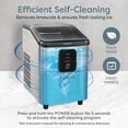 thumbnail image 6 of Igloo Self-Cleaning Countertop Ice Maker - Compact and Portable - Creates 26 lbs. Per Day, 8 Pieces Ready Every 7-8 Minutes - Includes Ice Scoop and Basket - Stainless Steel, 6 of 9