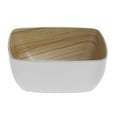 thumbnail image 3 of HUBERT® White Melamine Bowl With Light Wood Inside - 7" L x 6 3/4" W x 3" H, 3 of 5