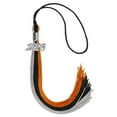 thumbnail image 6 of Endea Graduation Black/Orange/Grey Graduation Tassel with Silver Date Drop, 6 of 11