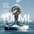 thumbnail image 3 of JINLICTE Stroller Fan with Mist, 100ml Misting Portable Fan for Stroller, Baby Fans with Detachable Tripod, Baby Essentials, Clip on Fans for Crib, Treadmill, Car Seat, Outdoor Black, 3 of 10