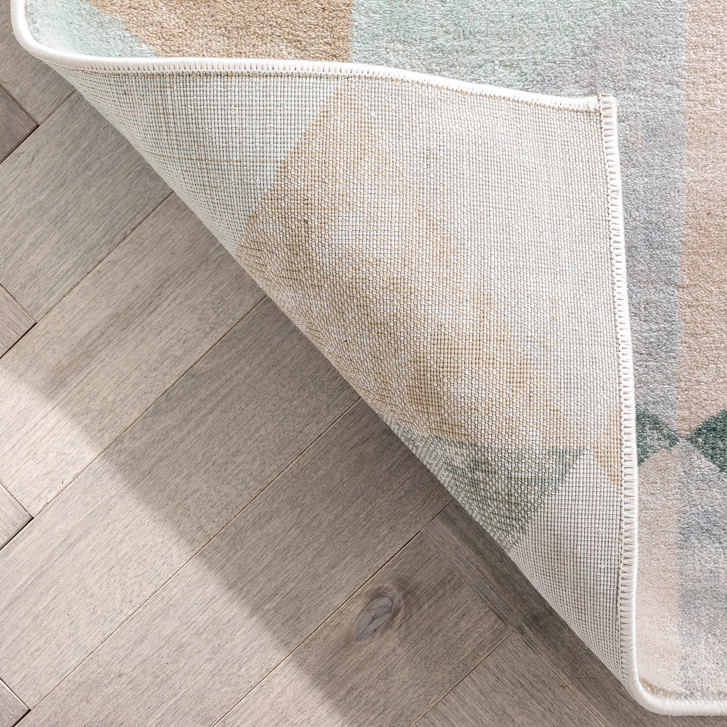 Well Woven Kensington Lancaster Blue Vintage Modern Geometric Overdyed 9'3" x 12'6" Area Rug