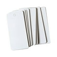 thumbnail image 3 of Lubelski 100Pcs 40x20mm White Blank Label Price Tags DIY Paper Cards Hangtags Bookmarks, 3 of 7
