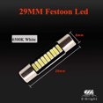 EverBright White 29MM Festoon Led for Car Visor Mirror Lights, 6641