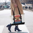 thumbnail image 4 of FORMRS Canvas Laptop Tote Bag for Women with 15.6" Computer Compartments Shoulder Handbag, Cute Dog Artist, 4 of 7
