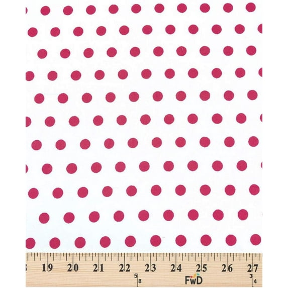Small Polka Dot Poly Cotton Fabric by the 5, 10, 15 and 20 Yard Increment, 58”/60” Wide, All Colors
