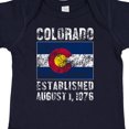 thumbnail image 4 of Inktastic Established August 1, 1876 Colorado Flag Boys or Girls Baby Bodysuit, 4 of 5