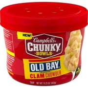 Campbells Chunky OLD BAY Seasoned Clam Chowder, 15.25 oz Microwavable Bowl