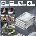 thumbnail image 2 of Emergency Thermal Blankets, Survival Reflective Thermal First Aid Foil Blanket (Silver,3 Pack), 2 of 5