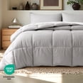 thumbnail image 6 of Bare Home Down Alternative Comforter Set - 2-Pieces - All Seasons - Twin/Twin-XL, Light Gray, 6 of 10