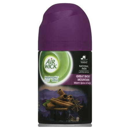 Air Wick Freshmatic Automatic Spray Air Freshener, National Park Collection, Great Smokey Mountains Scent, 1 Refill, 6.17 Ounce