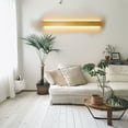 thumbnail image 6 of 1 Pack 23.6inch LED Strip Bamboo Wall Lights, Bamboo Wood Shell, Suitable for Porch, Living Room, Staircase Lighting, 6 of 7